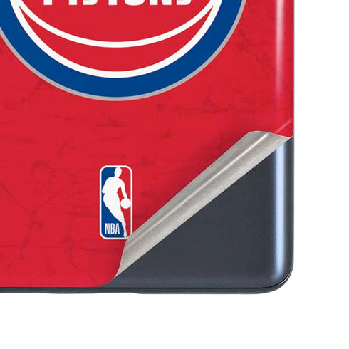 NBA Detroit Pistons Distressed Galaxy S20 Fan Edition Skin